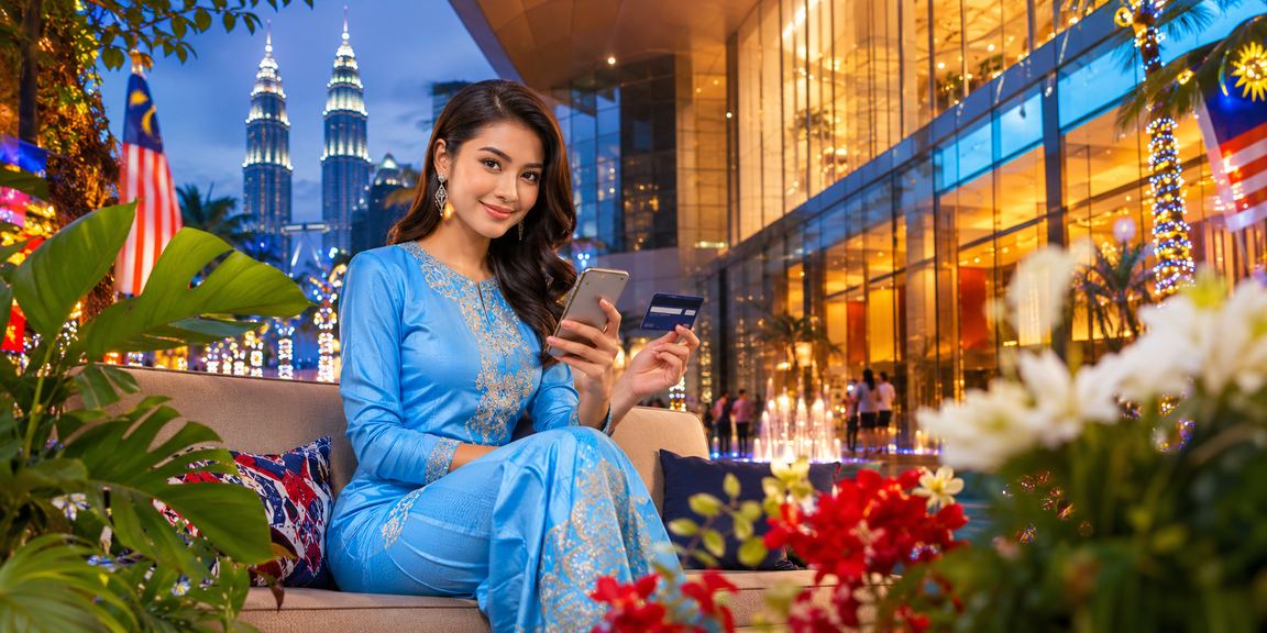 Pengguna Kuala Lumpur melakukan deposit untuk jackpot chagee88 bergaya baju kurung